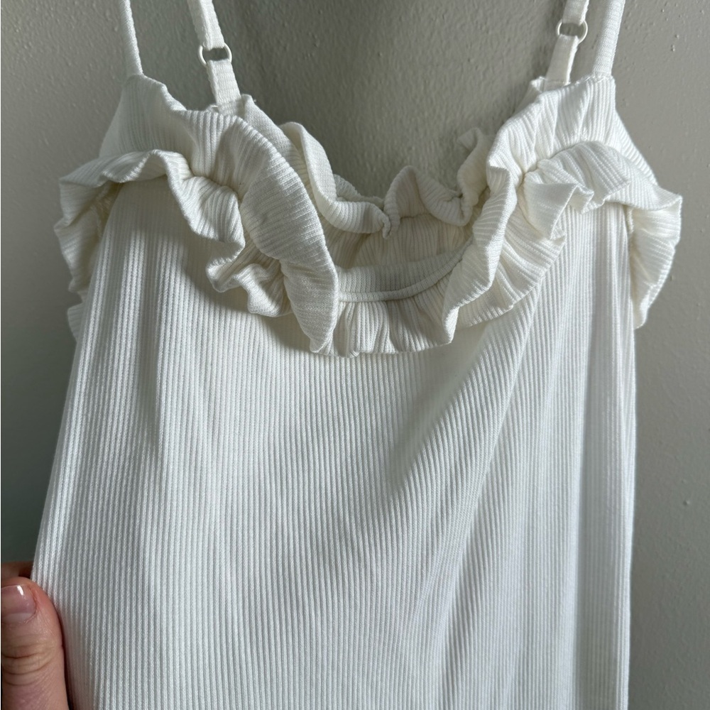 Steve Madden White Rib Minidress size small - Picture 3 of 6